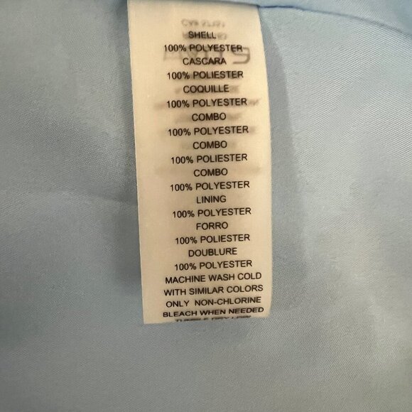 Blue Mixed Floral Print Halter Asymmetric Midi Dress with Pockets Women Size 12 - Picture 14 of 15